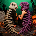 Realistic Dinosaur Skeleton Costume Set Funny Headgear Cosply Dress up Clothing Plush Toys Creative Gifts